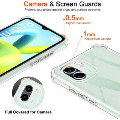 Husa pentru Xiaomi Redmi A1 / A2 - Techsuit Shockproof Clear Silicone - Clear - 4