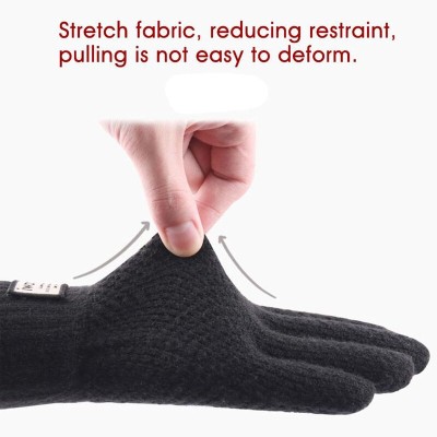 Manusi touchscreen barbati iWarm, lana, verde, ST0007 - 9