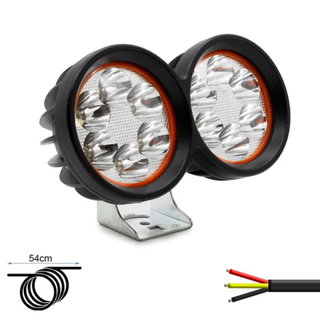 Far dublu cu LED EWLM001 (12-72V)
