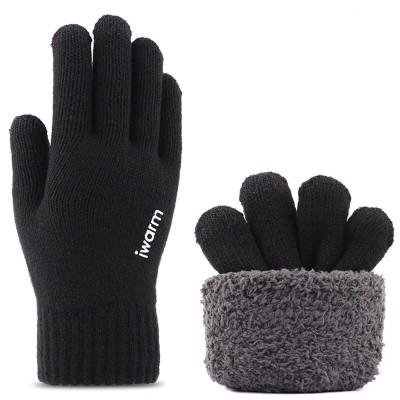 Manusi touchscreen unisex iWarm, negru, ST0005 - 5