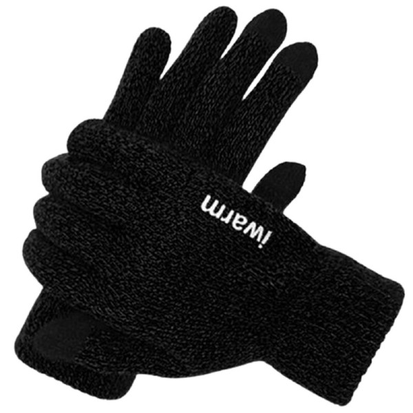 Manusi touchscreen unisex iWarm, negru, ST0005