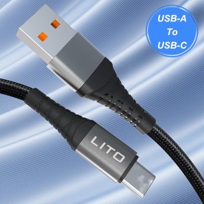 Cablu date USB la Type-C Quick Charge, 2.4A, 1m Lito LD08T - 3