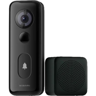 Sonerie inteligenta Xiaomi Smart Doorbell 3S, 2K, Unghi de vizualizare 180 grade, Wi-Fi 6, IP65 (Negru) - 1