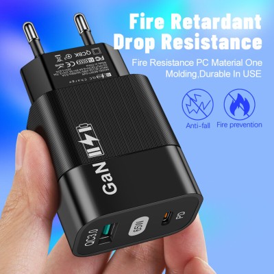 Incarcator priza GaN 65W pentru tableta Techsuit, negru, CHPD131 - 6