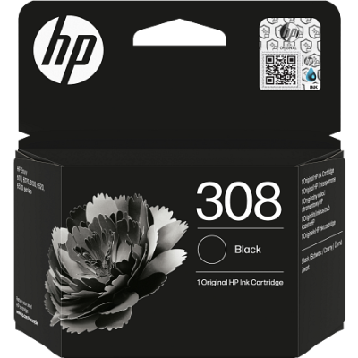 Cartus imprimanta inkjet HP 308, negru, 160 pagini - 1