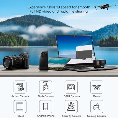 Card memorie 128GB MicroSDHC + adaptor Techsuit THCM26, rosu - 4