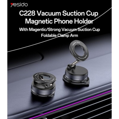 Suport auto magnetic pentru bord, telescopic, 360 Yesido C228 - 5