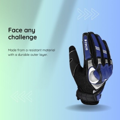 Manusi de Barbati, M, pentru Moto, Techsuit (OG105), Blue