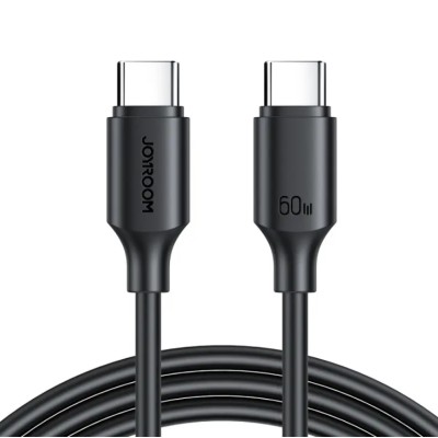 Cablu Date si Incarcare Joyroom S-CC060A9, USB-C - USB-C, 60W, 1m (Negru) - 1 Cablu Date si Incarcare Joyroom S-CC060A9, USB-C - USB-C, 60W, 1m (Negru) - 1