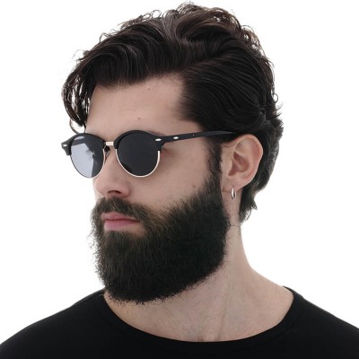 Ochelari de Soare pentru Barbati - Techsuit (66612) - Gold / Blue - 5