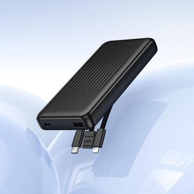 Power Bank, 10000mAh, 3x Cablu, 2A - Borofone (BJ79) - Black - 3