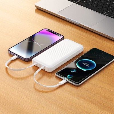 Power Bank, 10000mAh, 3x Cablu, 2A - Borofone (BJ79) - Black - 4