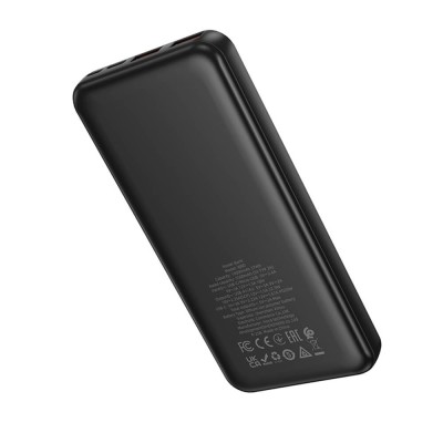 Power Bank, USB, USB-C, QC 3.0, 22.5W, 10000mAh - Borofone (BJ80) - Black - 2