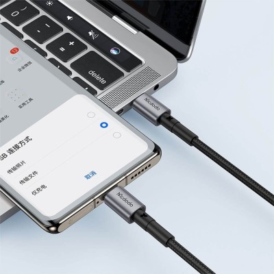 Cablu, USB-C la USB-C, PD Fast Charge, 3.25A, 65W, 1m - Mcdodo (CA-3130) - Black - 6
