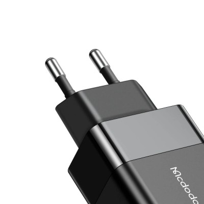 Incarcator pentru Priza, USB-A, USB-C, Fast Charger, 20W - Mcdodo Hydrogen Series (CH-1951) - Black - 3