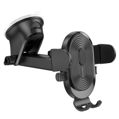 Suport pentru Masina, Panou de Bord/Parbriz cu Brat Telescopic 4.7–7" - Borofone Experience (BH85) - Black - 1