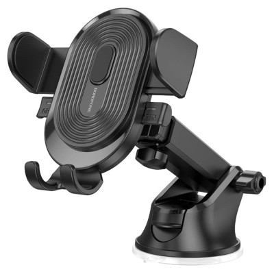 Suport pentru Masina, Panou de Bord/Parbriz cu Brat Telescopic 4.7–7" - Borofone Experience (BH85) - Black - 2