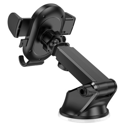 Suport pentru Masina, Panou de Bord/Parbriz cu Brat Telescopic 4.7–7" - Borofone Experience (BH85) - Black - 6