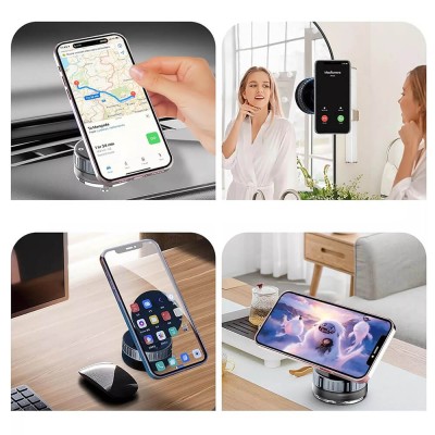 Suport auto MagSafe cu incarcare wireless pentru telefon 15W Techsuit ChargeMagX HOLD253 - 3