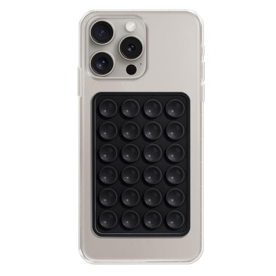 Suport cu Ventuze pentru Telefon, Dreptunghiular - Techsuit (SB-PAD) - Black - 1
