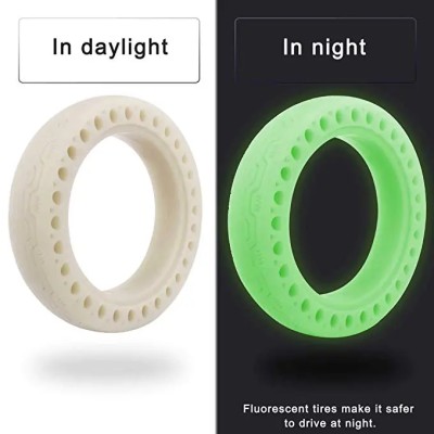 Cauciuc plin trotineta electrica 8 1 2x2 verde fluorescent compatibil cu trotinete electrice Xiaomi - 4