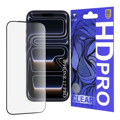 Folie pentru iPhone 17 Pro / iPhone 18 Pro - Lito HD Pro Clear - Black - 1