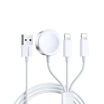Incarcator Wireless pentru Apple Watch, USB la 2x Lightning, 3.5W, 1.2m - JoyRoom (S-IW007) - alb - 10
