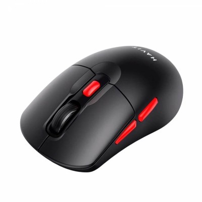 Mouse Fara Fir 2.4GHz, 800/1200/1600 DPI, ABS, PC- Havit (MS59WB) - Black / Red - 4