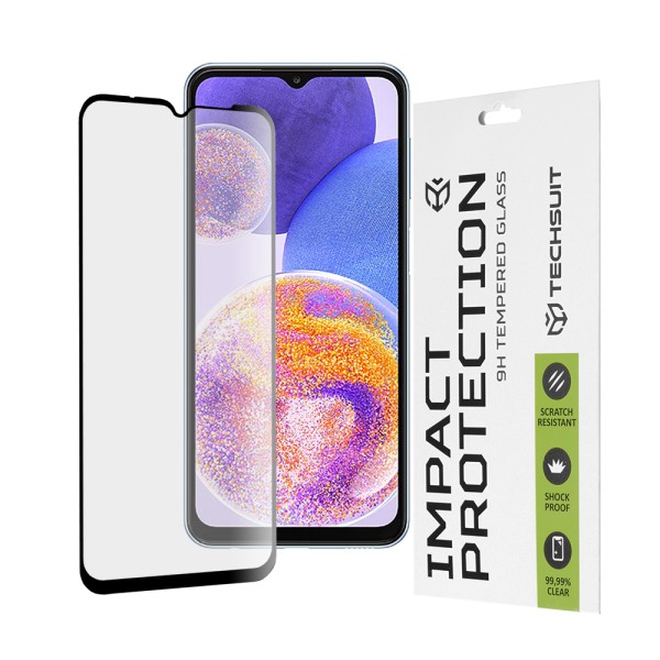 Folie pentru Samsung Galaxy A13 4G / M13 / A23 / A23 5G / F23 / M23 / M33 / F13 - Techsuit 111D Full Cover / Full Glue Glass