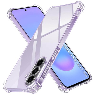 Husa pentru Samsung Galaxy A57 5G - Techsuit Shockproof Clear Silicone - Clear - 1