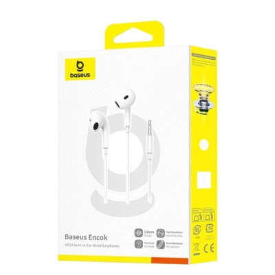 Casti cu Fir Jack 3.5mm - Baseus Encok HZ19 (A00182301213-00) - Moon White - 6