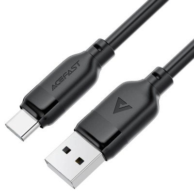 Cablu Incarcare USB-A la Type-C Acefast C16-04, 3A Fast Charging, 1.2m, Black - 1