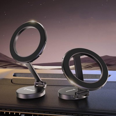 Suport de Telefon pentru Bord, Compatibil MagSafe + Adaptor iRing - Techsuit TitanMagX (S13) - Gray - 7