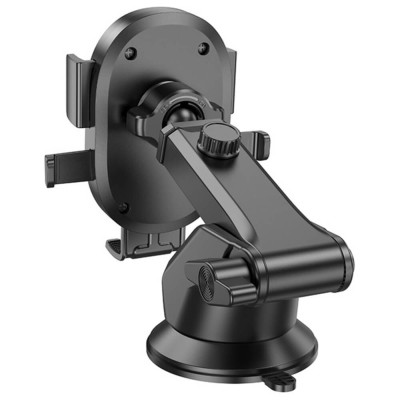 Suport de Telefon pentru Masina cu Prindere pe Bord, Ajustabil, 4.5–7" - Borofone Grand (BH93) - Black - 6