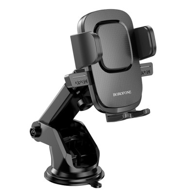 Suport telefon auto bord/parbriz 4.5-7", Borofone Dainty BH60, negru - 4