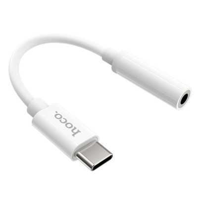 Cablu Audio Adaptor Type-C la Jack - Hoco (LS30) - White - 1