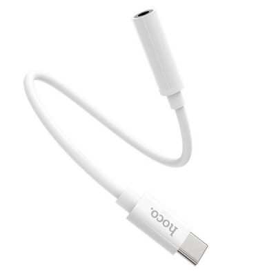 Cablu Audio Adaptor Type-C la Jack - Hoco (LS30) - White - 2