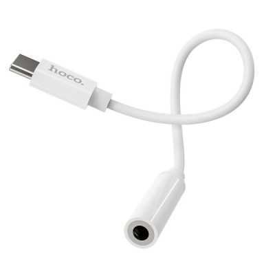 Cablu Audio Adaptor Type-C la Jack - Hoco (LS30) - White - 5