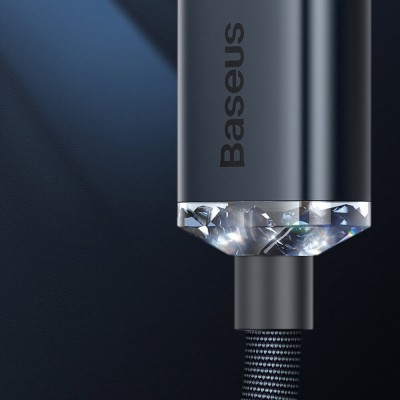Cablu de Date USB la Lightning 2.4A, 1.2m - Baseus Crystal Shine (CAJY000001) - Black - 5