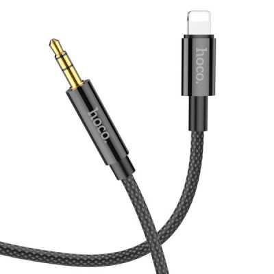 Cablu Audio Adaptor Lightning la Jack 1m - Hoco (UPA19) - Black - 1