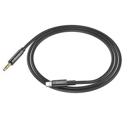 Cablu Audio Adaptor Lightning la Jack 1m - Hoco (UPA19) - Black - 2