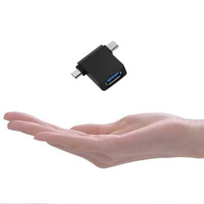 Adaptor OTG Micro-USB la Type-C, USB 3.0 5Gbps - Ugreen (30453) - Black - 2