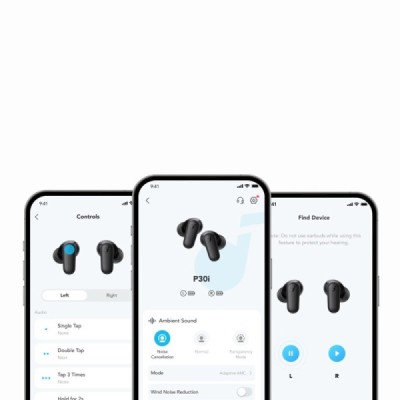 Casti Bluetooth TWS, Noise Cancelling, Touch Control, IP54 - Anker SoundCore P30i (A3959331) - Blue