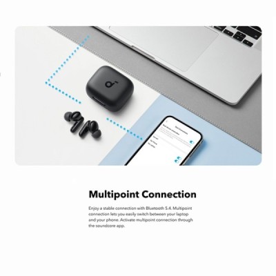 Casti Bluetooth TWS, Noise Cancelling, Touch Control, IP54 - Anker SoundCore P30i (A3959351) - Pink