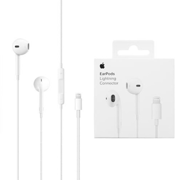 Casti cu Fir, Microfon si Mufa Lightning - Apple A1748 (MWTY3ZM/A) - White (Blister Packing)