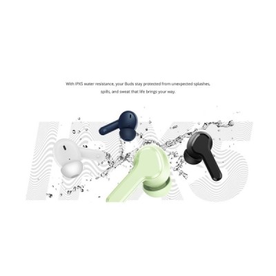 Casti Bluetooth 5.4, ANC, IPX5 - Realme (Buds T110) - White