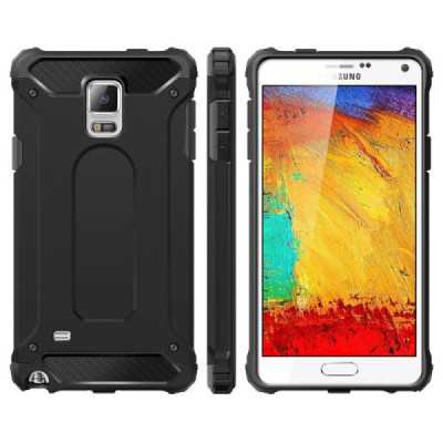 Husa pentru Samsung Galaxy Note 4 N910 - Techsuit Hybrid Armor - Black - 3