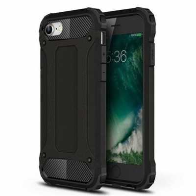 Husa pentru iPhone 7 / 8 / SE 2, SE 2020 / SE 3, SE 2022 - Techsuit Hybrid Armor - Black - 1