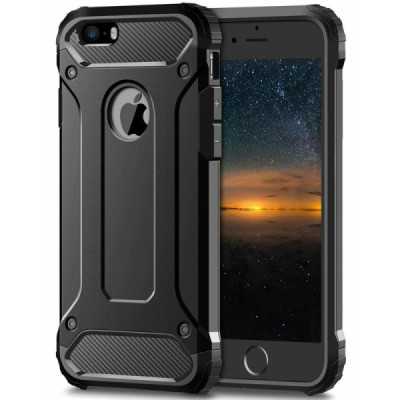 Husa pentru iPhone SE, 5, 5S - Techsuit Hybrid Armor - Black - 1