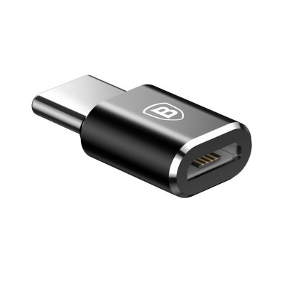 Convertor, adaptor OTG Micro-USB la Type-C, 2.4A Baseus, CAMOTG-01 - 1 Convertor, adaptor OTG Micro-USB la Type-C, 2.4A Baseus, CAMOTG-01 - 1